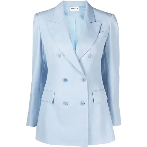Blaue Jacke Damenmode Ss24 , Damen, Größe: S - P.a.r.o.s.h. - Modalova