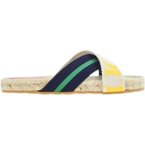 Striped Grosgrain Shopping Espadrilles , female, Sizes: 4 UK, 5 UK, 6 UK - Carolina Herrera - Modalova