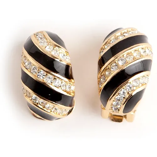 Pre-owned clip on earrings , female, Sizes: ONE SIZE - Dior Vintage - Modalova