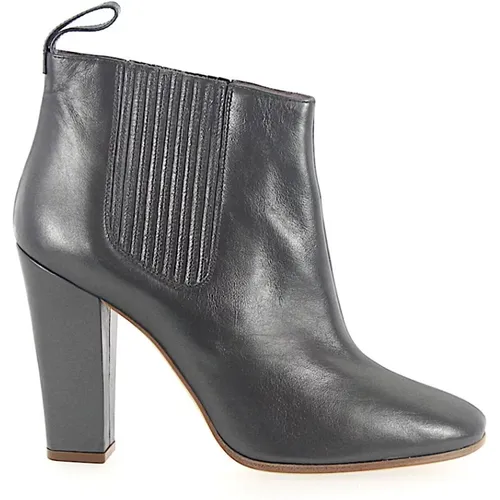 Metallic Leather Ankle Boots , female, Sizes: 5 1/2 UK - Marc Jacobs - Modalova