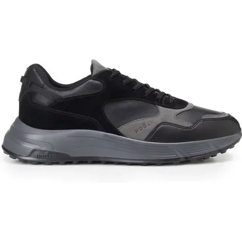 Leather and Suede Sneakers with ry Foam Footbed , male, Sizes: 11 UK - Hogan - Modalova