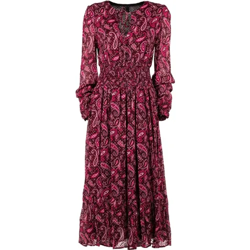 Langes Kleid Rot Multicolor Winter - pinko - Modalova