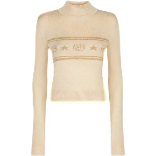 Stilvolle Pullover , Damen, Größe: M - Chiara Ferragni Collection - Modalova