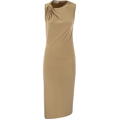 Asymmetric Jersey Dress , female, Sizes: L, M, S - SPORTMAX - Modalova