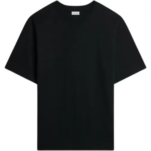 Cotton T-shirt with Crew Neck , male, Sizes: S, XL, L, M - Dries Van Noten - Modalova