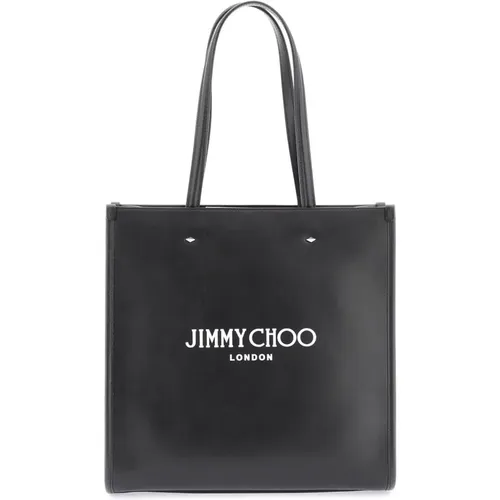 Studded Leder Tote Tasche mit Bedrucktem Logo - Jimmy Choo - Modalova