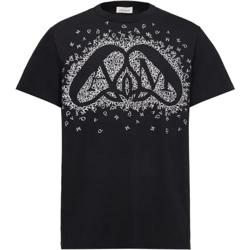 Exploded Charm Print T-Shirt , male, Sizes: M, S, L, XL - alexander mcqueen - Modalova