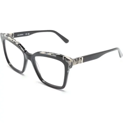 Schwarze Optische Brille Klassischer Stil - Karl Lagerfeld - Modalova