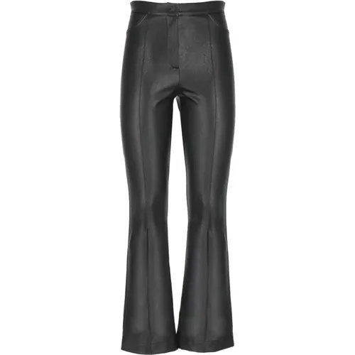 Schwarze Synthetiklederhose , Damen, Größe: M - D.Exterior - Modalova