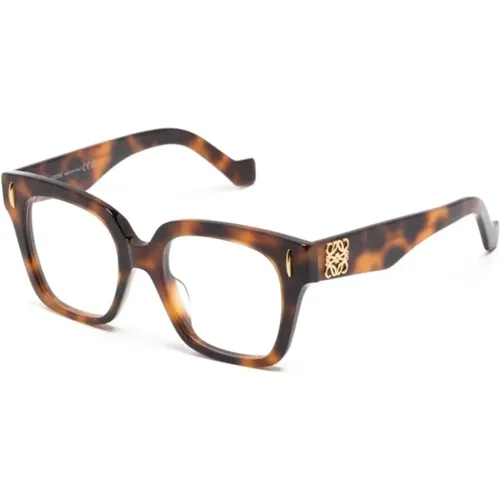 Braun/Havanna Optische Brille,Braun/Havanna Optische Brille Stilvolles Must-Have,Schwarze Optische Brille Stilvoll und vielseitig - Loewe - Modalova