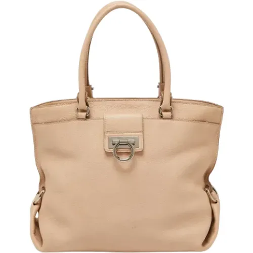 Pre-owned Leather totes , female, Sizes: ONE SIZE - Salvatore Ferragamo Pre-owned - Modalova