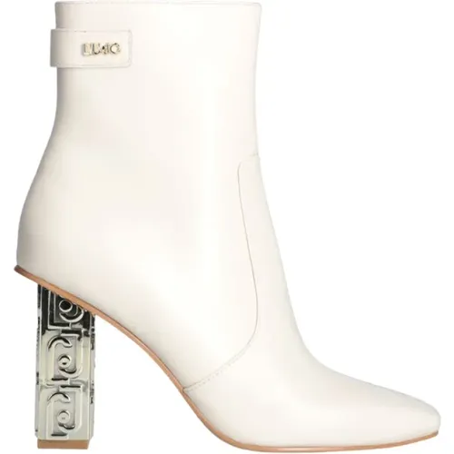 Jennifer Ankle Boots Ivory Gold , female, Sizes: 8 UK - Liu Jo - Modalova