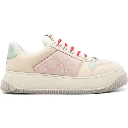 Canvas GG Sneakers , female, Sizes: 5 1/2 UK, 7 UK - Gucci - Modalova