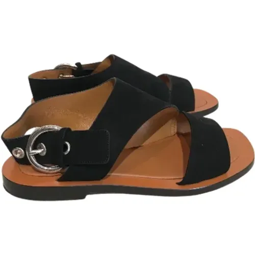 Pre-owned Suede sandals , female, Sizes: 3 1/2 UK - Celine Vintage - Modalova