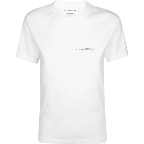 Logo Tee , female, Sizes: L, S, M, XS - Victoria Beckham - Modalova