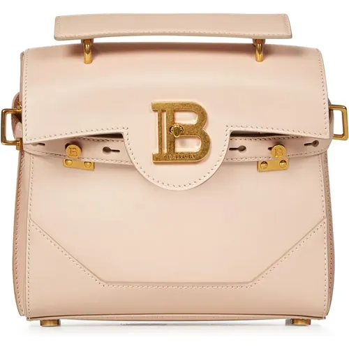 Leather Handbag with B-Twist Clasp , female, Sizes: ONE SIZE - Balmain - Modalova