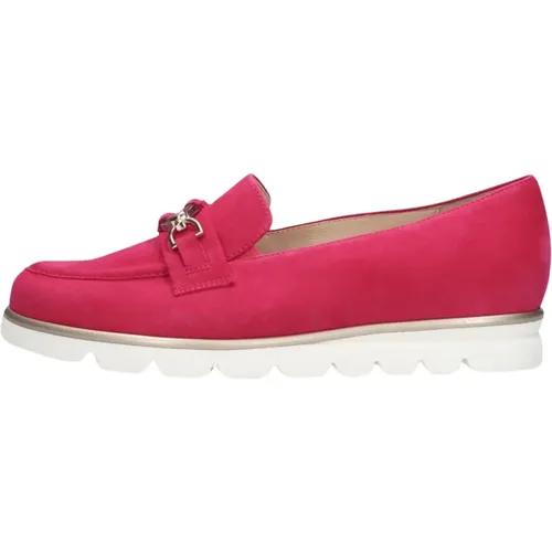 Fuchsia Suede Loafers Pisa Style , Damen, Größe: 37 EU - HASSIA - Modalova