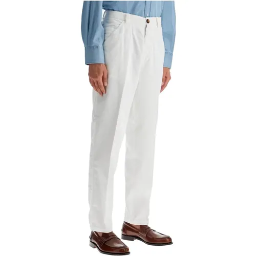 Casual Corduroy Trousers with Double Pleats , male, Sizes: 4XL, 5XL - BRUNELLO CUCINELLI - Modalova