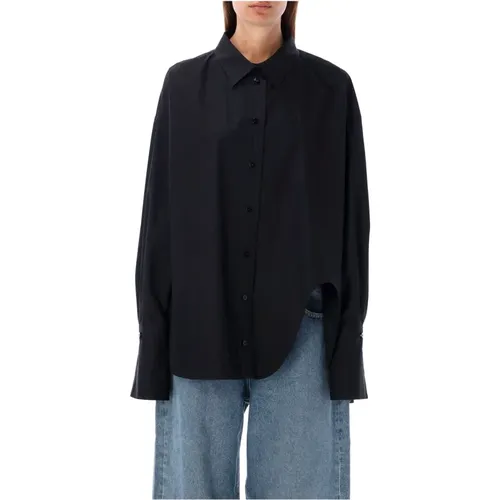 Diana Shirt Cotton Oversized Fit , female, Sizes: XS, 2XS - The Attico - Modalova