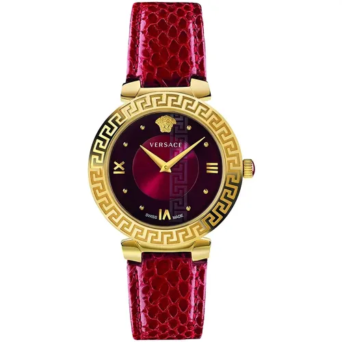 Daphnis Schweizer Uhr Rotes Zifferblatt - Versace - Modalova