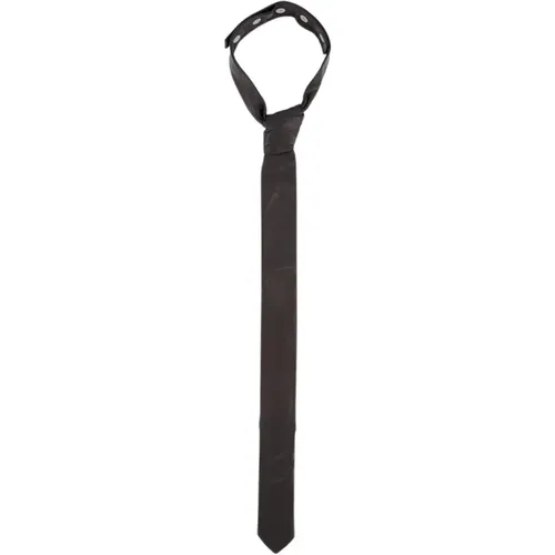 Classic Leather Tie , male, Sizes: ONE SIZE - Gucci - Modalova