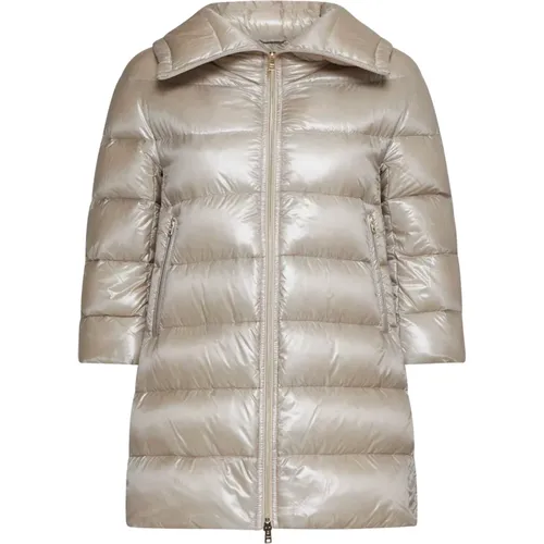 Quilted Nylon Down Jacket , female, Sizes: M, XL - Herno - Modalova