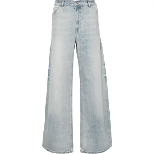 Mid-Rise Straight-Leg Jeans , male, Sizes: L, S - Courrèges - Modalova