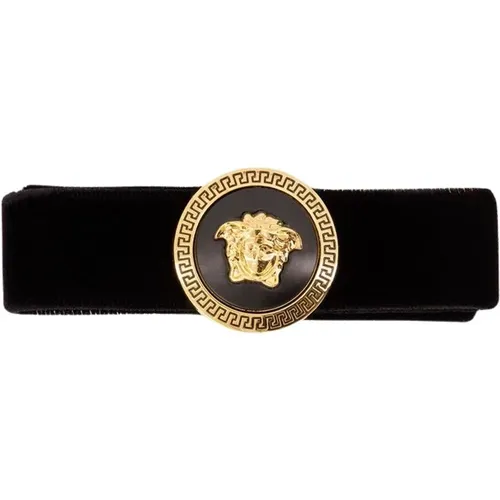 Velvet Ribbon Tassel Hair Clips , female, Sizes: ONE SIZE - Versace - Modalova