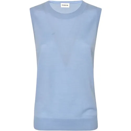 Women's Clothing Topwear Azzurro Polvere Ss24 , female, Sizes: M, XS, S - P.a.r.o.s.h. - Modalova