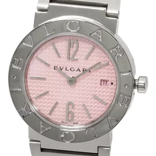 Pre-owned Stainless Steel watches , female, Sizes: ONE SIZE - Bvlgari Vintage - Modalova