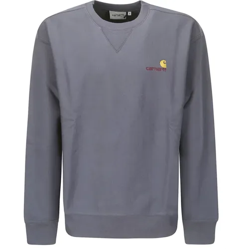American Script Sweatshirt , male, Sizes: XL, L - Carhartt WIP - Modalova