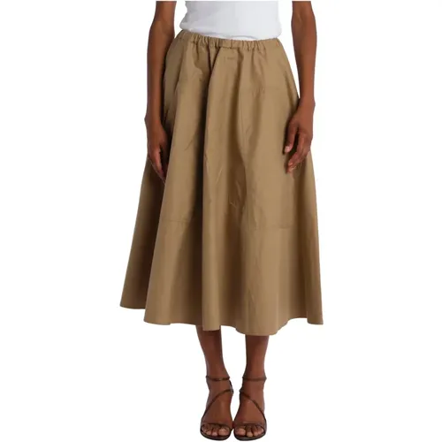 Gabardine Flared Skirt with Pockets , female, Sizes: S - Sofie D'hoore - Modalova
