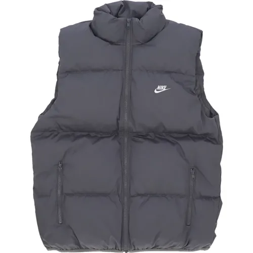 Club Puffer Vest Iron Grey/White , Herren, Größe: XL - Nike - Modalova