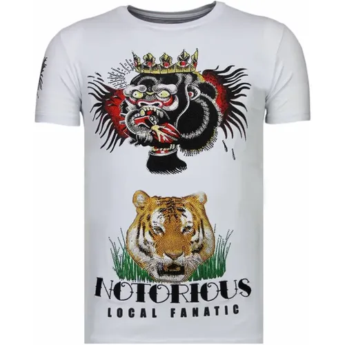 Conor Tattoo T-shirt , Herren, Größe: XL - Local Fanatic - Modalova