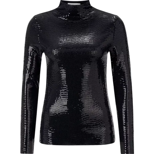 Glänzender Rollkragenpullover , Damen, Größe: M - RICH & ROYAL - Modalova