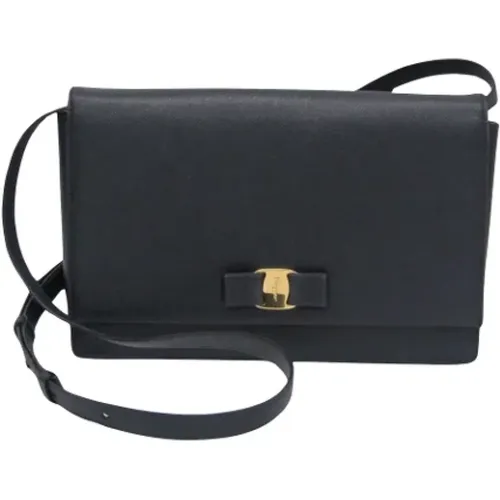 Pre-owned Leather shoulder-bags , female, Sizes: ONE SIZE - Salvatore Ferragamo Pre-owned - Modalova