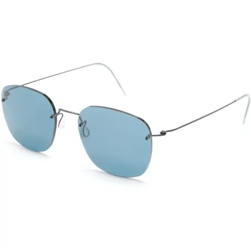 Grey Sunglasses for Everyday Use , unisex, Sizes: 51 MM - lindbergh - Modalova