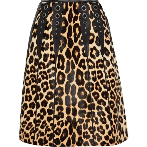 Leopard Print Skirt , female, Sizes: XS, S - Bottega Veneta - Modalova
