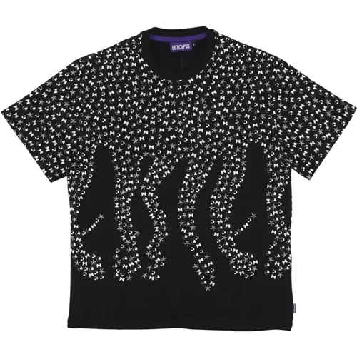 Studs Tee Schwarz Streetwear T-Shirt - Octopus - Modalova