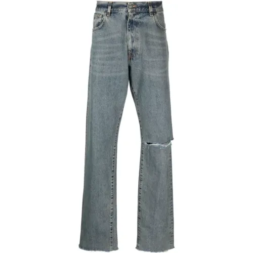 Classic Zipper Denim Jeans , male, Sizes: M - 424 - Modalova
