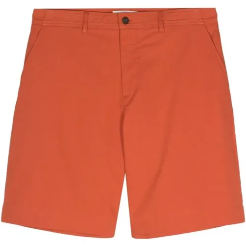 Ripstop Texture Burnt Shorts , male, Sizes: M, 3XS, XS, 2XS, S - Maison Kitsuné - Modalova