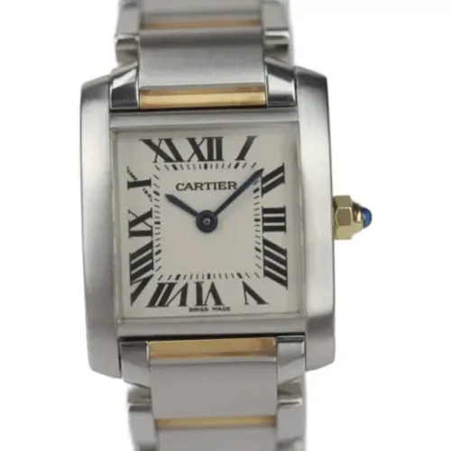 Pre-owned Stainless Steel watches , female, Sizes: ONE SIZE - Cartier Vintage - Modalova