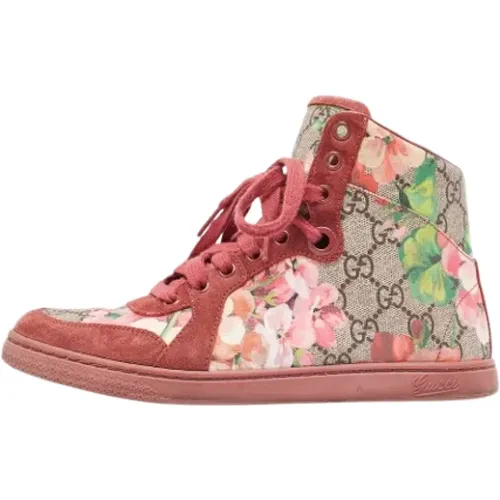 Pre-owned Canvas sneakers , female, Sizes: 2 1/2 UK - Gucci Vintage - Modalova