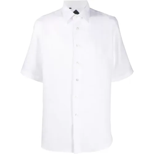 Weißes Casual Kurzarmhemd , Herren, Größe: 2XL - Billionaire - Modalova