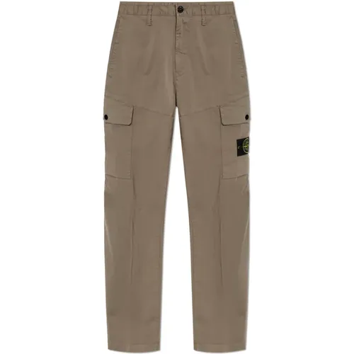 Trousers with pockets , male, Sizes: W33, W30, W32 - Stone Island - Modalova