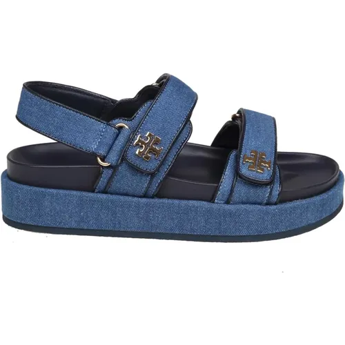 Denim Sneakers Sportliche Sandale Jeans Blau , Damen, Größe: 36 EU - TORY BURCH - Modalova