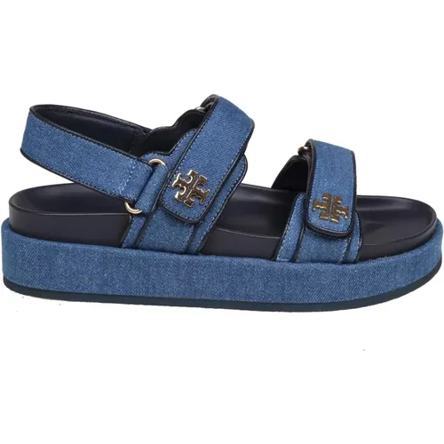 Denim Sneakers Sporty Sandal Jeans , female, Sizes: 3 UK, 6 UK - TORY BURCH - Modalova