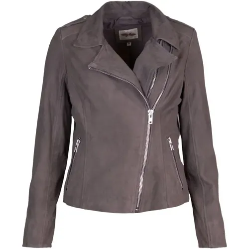 Women`s Skind 10588 Heavy Zipper Motorcycle Jacket , female, Sizes: L - Btfcph - Modalova