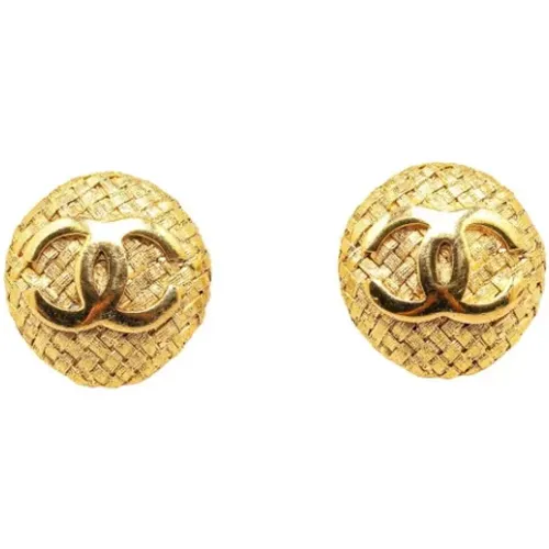 Pre-owned Metal earrings , female, Sizes: ONE SIZE - Chanel Vintage - Modalova