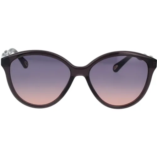 Cat Eye Sunglasses with Acetate Frame and Gradient Lenses , female, Sizes: 57 MM - Chloé - Modalova